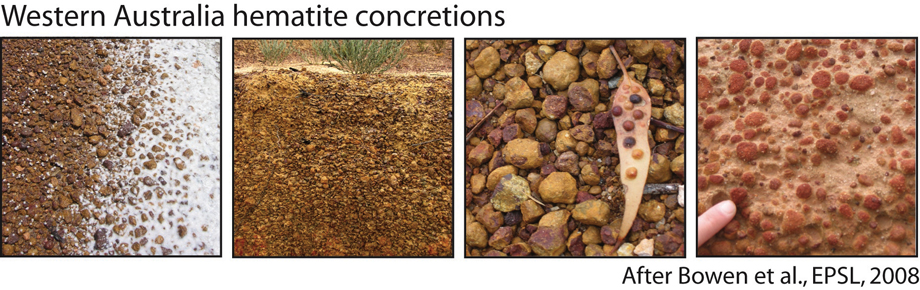 Western Australia hematite concretions